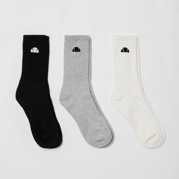 [해외] 엘레쎄 남녀공용 양말 Alacre 크루넥 맨투맨 양말 3팩 SAB22849 멀티 11075465