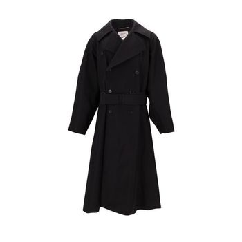 생로랑 더블 브레스트 블랙 롱 코트 848512 Y5J40 1000 144820888