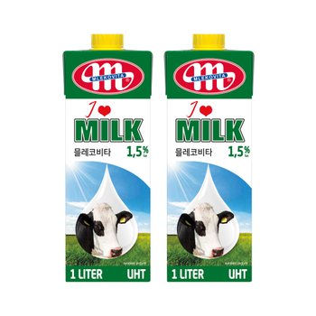 아이러브밀크 1.5% 저지방 멸균우유 1L 2개세트