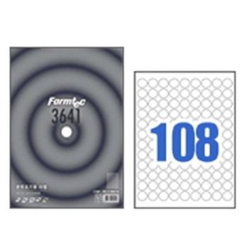 [JH21366S_52CK]CD라벨 폼텍라벨지 3641(108칸 100매)