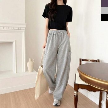 [mbSr6F_66]포켓 벌룬 와이드 팬츠 3컬러 DJJ-2001W (50858438)