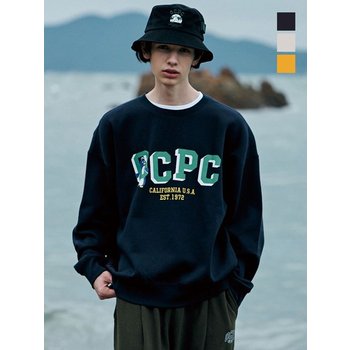 [오션퍼시픽(OCEAN PACIFIC)] 맨 OCPC 펭귄 오버사이즈 기모 스웨트 셔츠