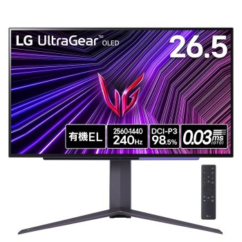 [해외] 엘지 울트라기어 OLED 27GS95QE-B 26.5인치 WQHD 240Hz 게이밍 모니터 블랙