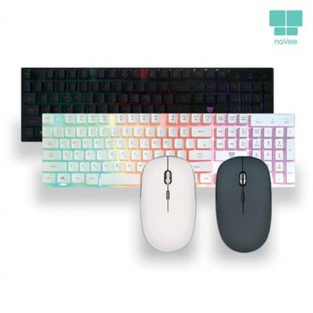 NV154 JV68RC80 나비 RKMUS10 유뮤선키보드마우스세트 레인보우