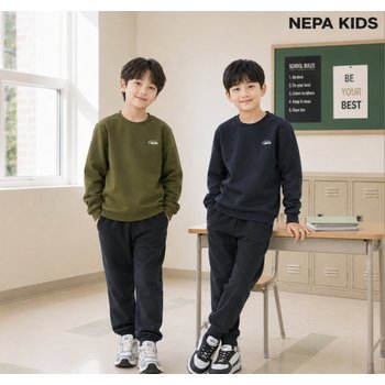 [신세계백화점]활동성이 높은 아이들에게 추천 기모 폴리 트레이닝 세트 KL75954