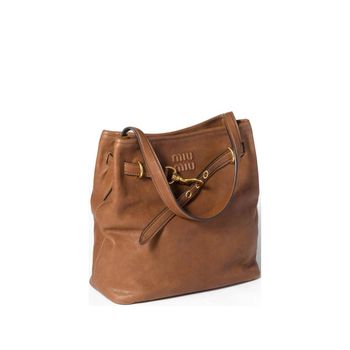 미우미우 아벤투르 나파 가죽 버킷 백 153957443