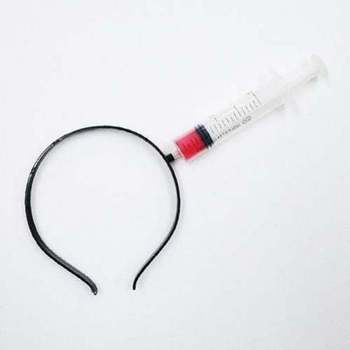할로윈 엽기주사기 머리띠-WD42136