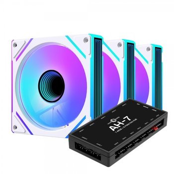 AONE STORM INFINITY PRO-120 ARGB PWM (컨트롤러/3팩, 화이트)