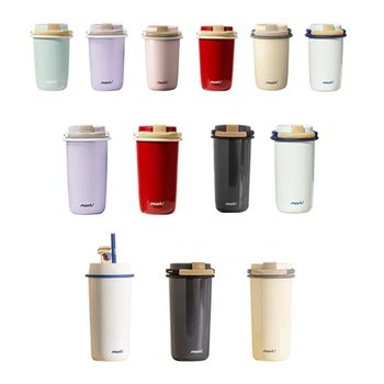[해외] mosh 모슈 라떼 스트로우 휴대용 텀블러 이중진공 보온보냉 350ml /480ml /700ml