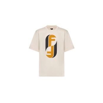 Fendi 로고 프린트 크루넥 티셔츠 FY0936AOZ4 F1J7C TP949286707
