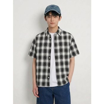 시어서커 반팔 체크 셔츠14570-020-404-68-003_SC