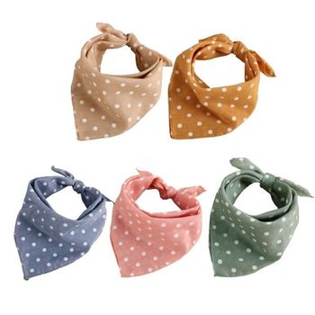 가디언블루 800XSH67 땡땡이 손수건 스카프 가을 머플러 타이 쁘띠 심플 숄 미니 주얼리 스카프