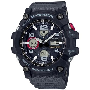 [해외] 카시오 G-SHOCK 남성용 시계 MUDMASTER 전파 솔라 GWG-100-1A8JF 그레이
