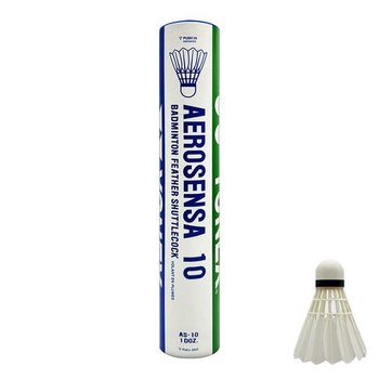 요넥스 AEROSENSA 셔틀콕 AS-10 12개입 x 1타 배드민턴공 동호회 시합경기용 거위깃털 운동