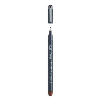 펜텔 포인트라이너 세피아 0.5MM S20P-5SP (12개입) 미술용 디자인펜
