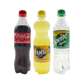 코카콜라 환타 스프라이트 업소용 500ml 8병씩 총24병