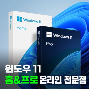 정품  윈도우 11 Home Pro 영구한글판 정품키(USB별도판매) 제품키 즉시전송