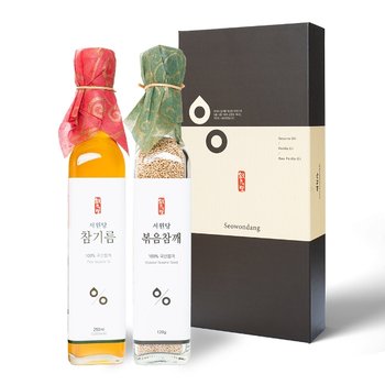 [서원당] 강원도 선물세트 3호 (참기름250ml+볶음참깨120g)