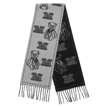 막스마라 웨스아니마 캐시미어 머플러 블랙 63808491