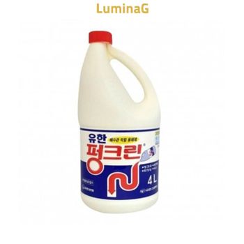 유한락스 펑크린 4L 욕실 배수관 배수구 청소