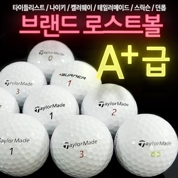 A급 브랜드 로스트볼 화이트볼 10구 캘러웨이 던롭 등