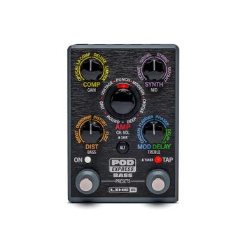 [해외] Line 6 앰프 시뮬레이터 앰프/이펙트 프로세서 멀티 이펙터 POD EXPRESS BASS 레드
