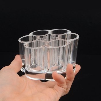 고품질 연필꽂이 펜붓꽂이 투명 브러쉬보관 투명펜꽂이 문구꽂이...