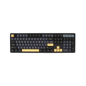 QSENN Q104 PBT 풀윤활 가스켓 유무선 기계식 블랙 (저소음 바다소금축)