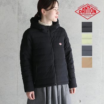 [해외] 단톤 미들 다운 후드 자켓 여성 경량 패딩 DT-A0563NRP M BLACK