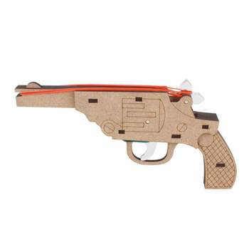 고무줄총 GG93GS31 리볼버 권총 4연발 (CM879) 나무고무줄총 만들기 장난감권총
