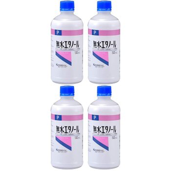 [해외] 건영제약 켄에이 무수 에탄올 P 500ml× 4 세트