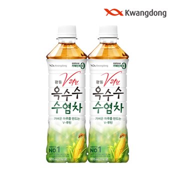 [본사직영] 광동 옥수수수염차 500ml x 20pet (유 / 무라벨 랜덤)(무료배송)