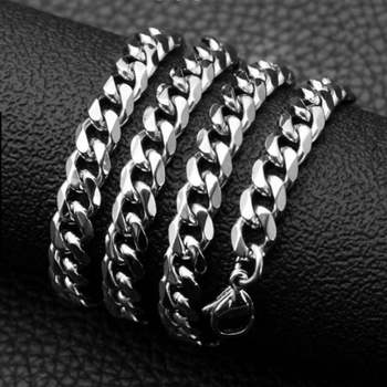 스틸 427AOQ59 인기 써지컬 각체인 남자 감성 목걸이(9mm)