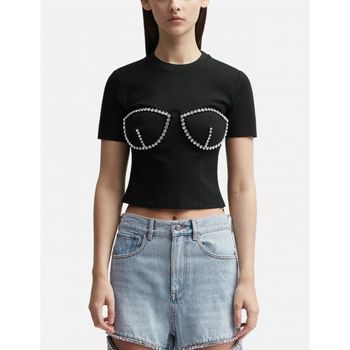 [해외] Area 크리스탈 뷔스티에 컵 티셔츠 270909