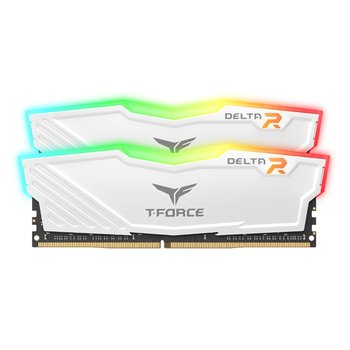 TeamGroup T-Force DDR4 32G PC4-28800 CL18 Delta RGB 화이트 (16Gx2) 서린