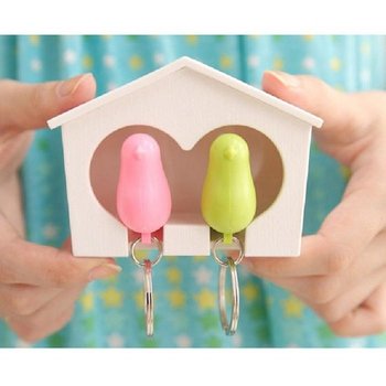 세트 키링 열쇠고리 케이스 버드 차키보관