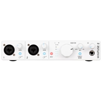 [해외] Arturia 아트리아 음악 제작 소프트웨어 포함 듀얼 오디오  MIDI 인터페이스 MiniFuse 2 화이트