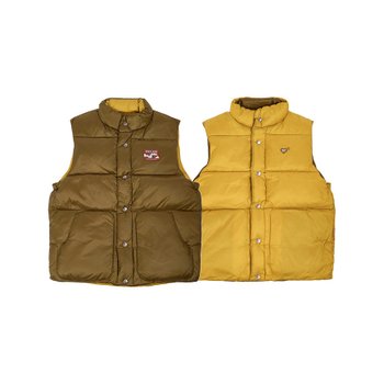 [휴먼메이드] FW25 남성 리버서블 다운 패딩조끼 HM30JK024 OLIVE DRAB 121969