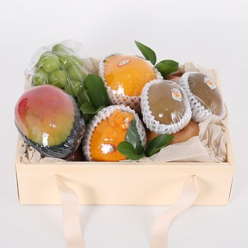 [전국택배 1/26부터 순차출고]청연 혼합 과일 선물 세트 3.4kg (샤인,애플망고,사과,배,자몽,골드키위,한라봉)