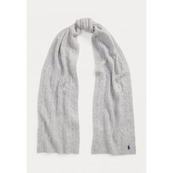 [해외] Ralph Lauren 폴로 랄프 로렌 케이블 니트 울 캐시미어 스카프 - 부드러운 회색 146866895