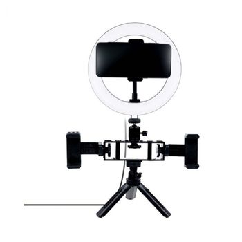 LED 원형 라이트 20cm 스마트폰 거치대 개인방송 유튜브 동영상 사진