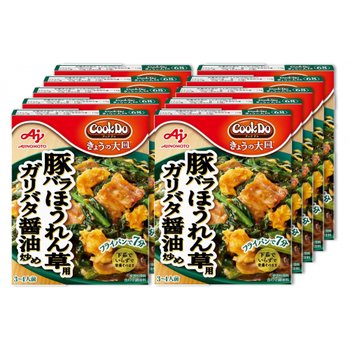 [해외] Cook Do 아지노모토 오늘의 플래터 돼지 장미 시금치 100g × 10 개 세트 (간단 반찬 레토르트)