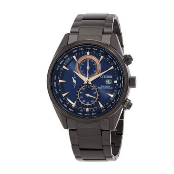 시티즌 Radio-Controlled Perpetual 크로노그래프 다크 블루 다이얼 남성 시계 AT8265-81L 10202