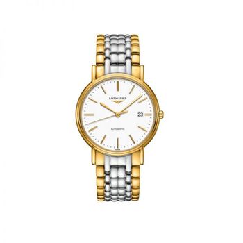 [해외] Longines 롱진스 프레즌스 오토매틱 화이트 다이얼 남성 시계 7902749