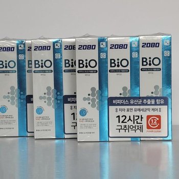 [RGL9R9RQ]애경 2080 바이오후레쉬 유산균치약 120g 3입