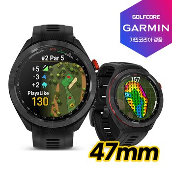 [가민코리아정품]가민 GARMIN Approach S70 골프GPS 스마트워치-47mm(블랙)