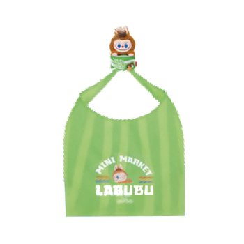 [해외] Pop Mart Labubu Shopping Bag Green - Seongsu Labubu Wacky Mart Pop-Up Store Exclusive