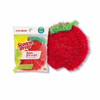 3M 폴리 수세미 자두 프라이팬기름때 설겆이수세미