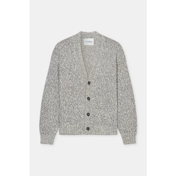 [해외] 클로즈드 브이넥 레귤러핏 코튼 가디건 / C86104-95L-M8-160 MUSHROOM GREY