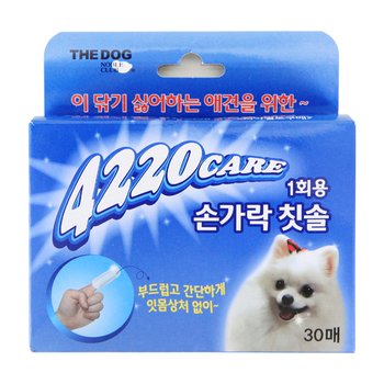 더독 4220 1회용 소프트 손가락 칫솔 (30매)